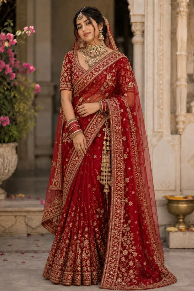 Saree draping