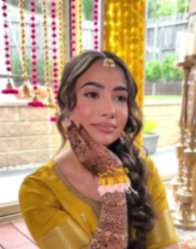 Haldi makeup